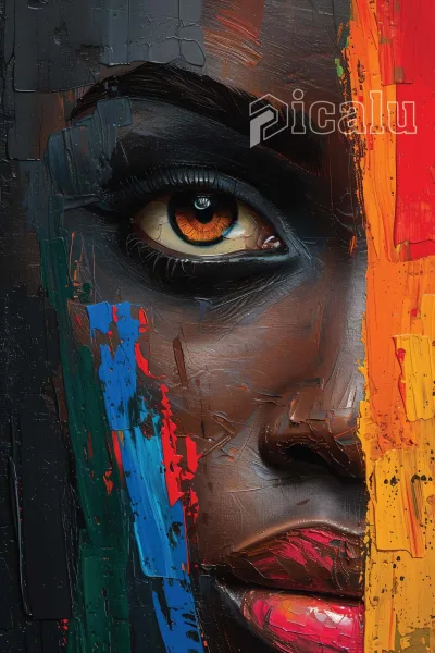 African Oil Painting Wall Decor