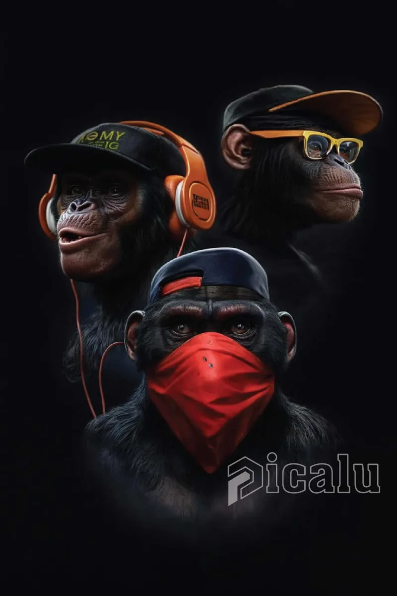 Swag Monkey Wall art Decor