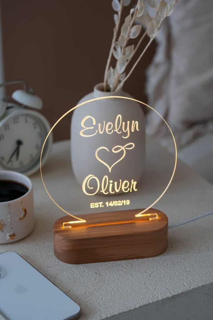 Customized Aniversary LED Gift