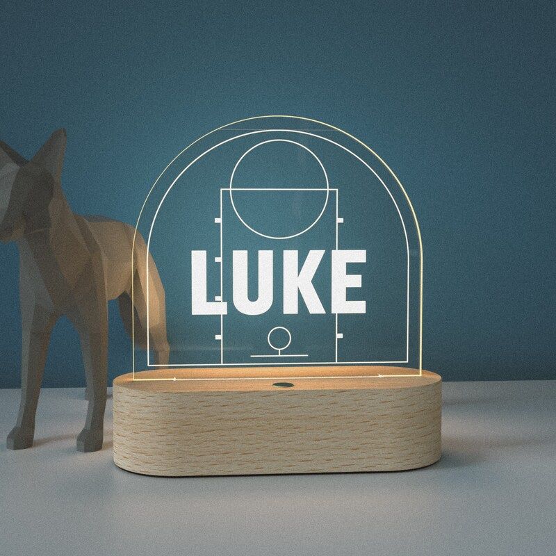 Personalized Basketball themed LED Stand