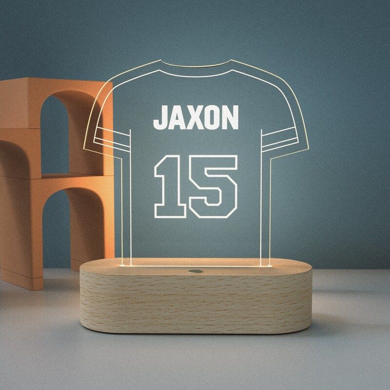 Personalized Football Shirt LED Stand