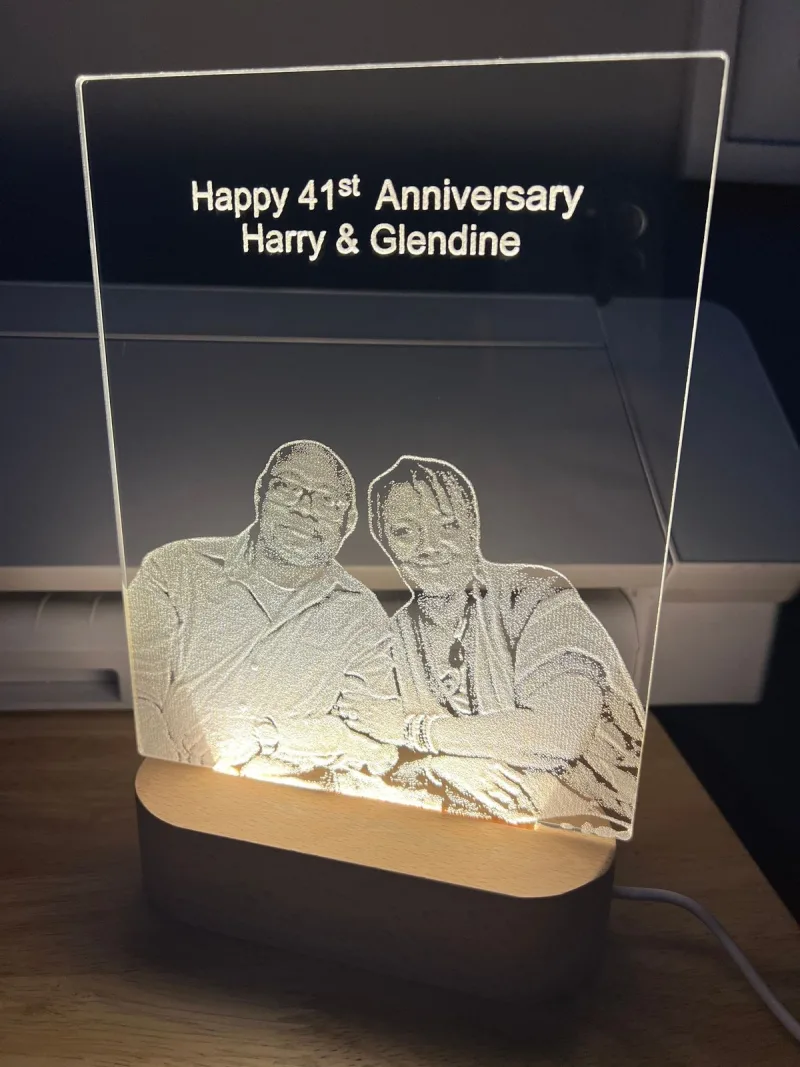 Customized Happy Anniversary LED Gift