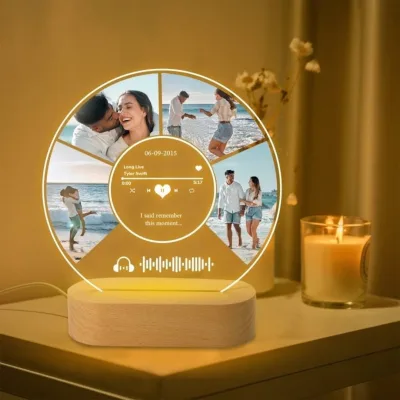Round Spotify Picture Led Stand