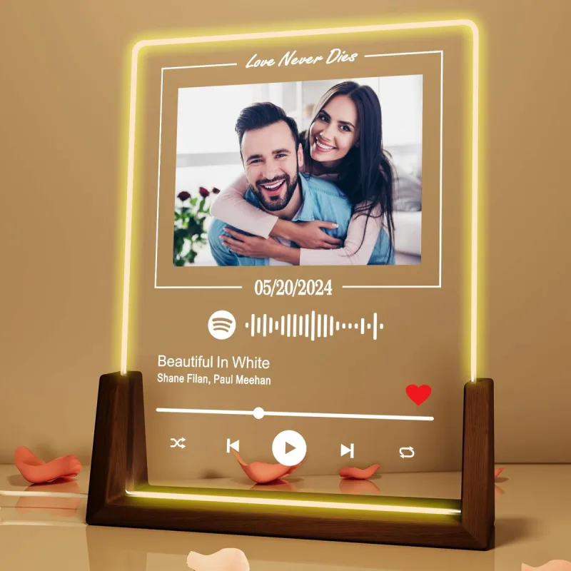 Customized Couples Spotify LED Gift