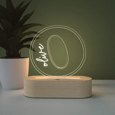 O Shaped Minimal LED Stand