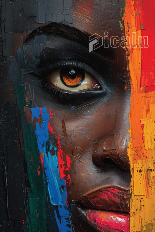 African Oil Painting Wall Decor