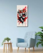 Roar of Majesty – Bold Abstract Tiger Wall Art