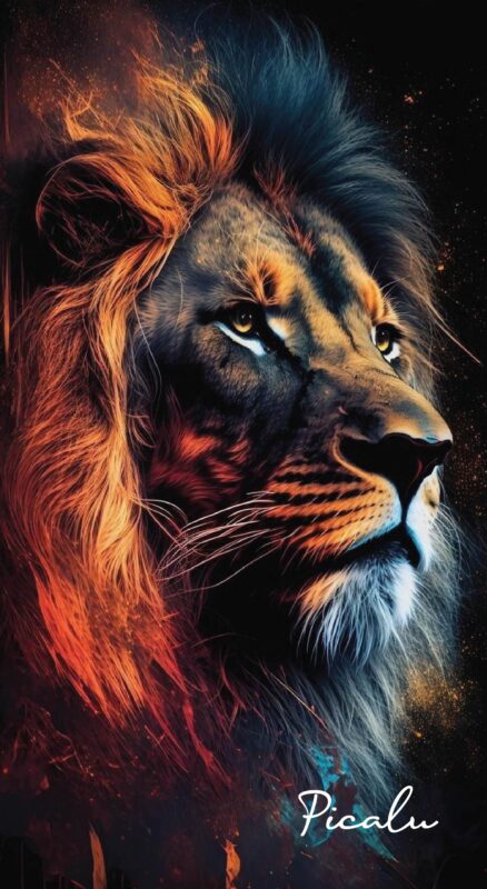 King of Serenity – Majestic Lion Wall Art