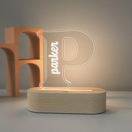 P shaped minimal LED stand
