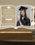 Personalized Book Shape Graduation LED Gift