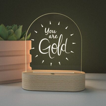 You are Gold Customized LED Stand