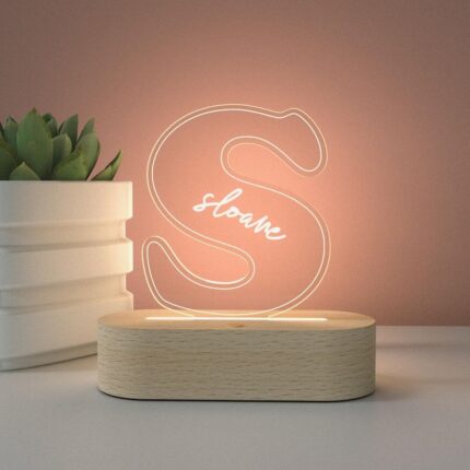 S shaped minimal LED stand
