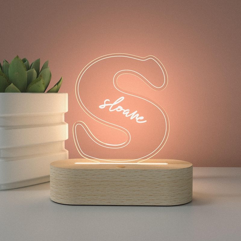 S shaped minimal LED stand