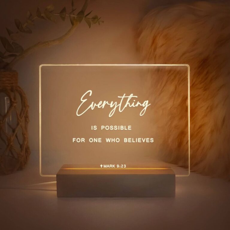 Everything is possible for one who believes LED Gift