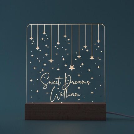 Sweet Dreams Personalized LED Stand