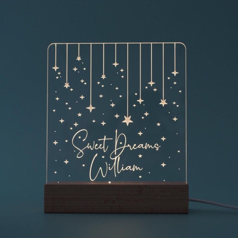 Sweet Dreams Personalized LED Stand