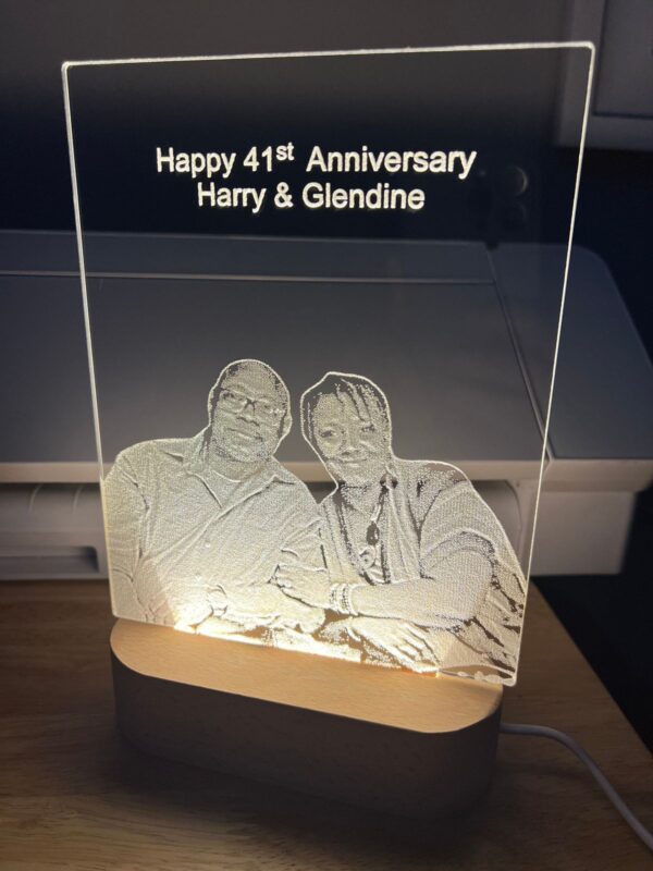 Customized Happy Anniversary LED Gift
