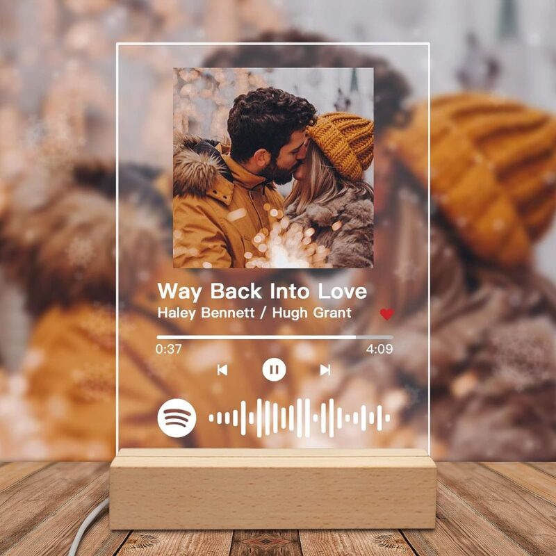 Couple's Spotify Photo LED Stand