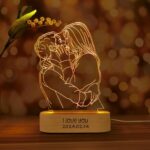 Customized Sketch Art Couples LED Stand