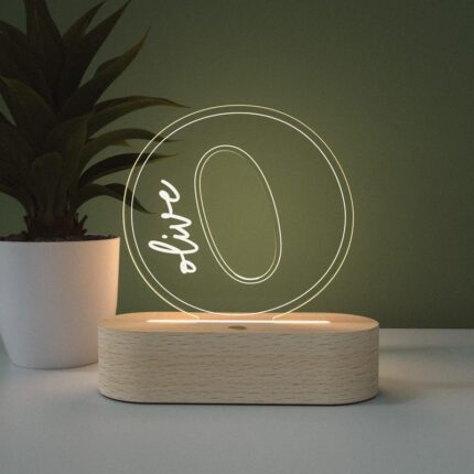 O Shaped Minimal LED Stand