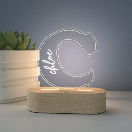 C Shaped Minimal LED Stand